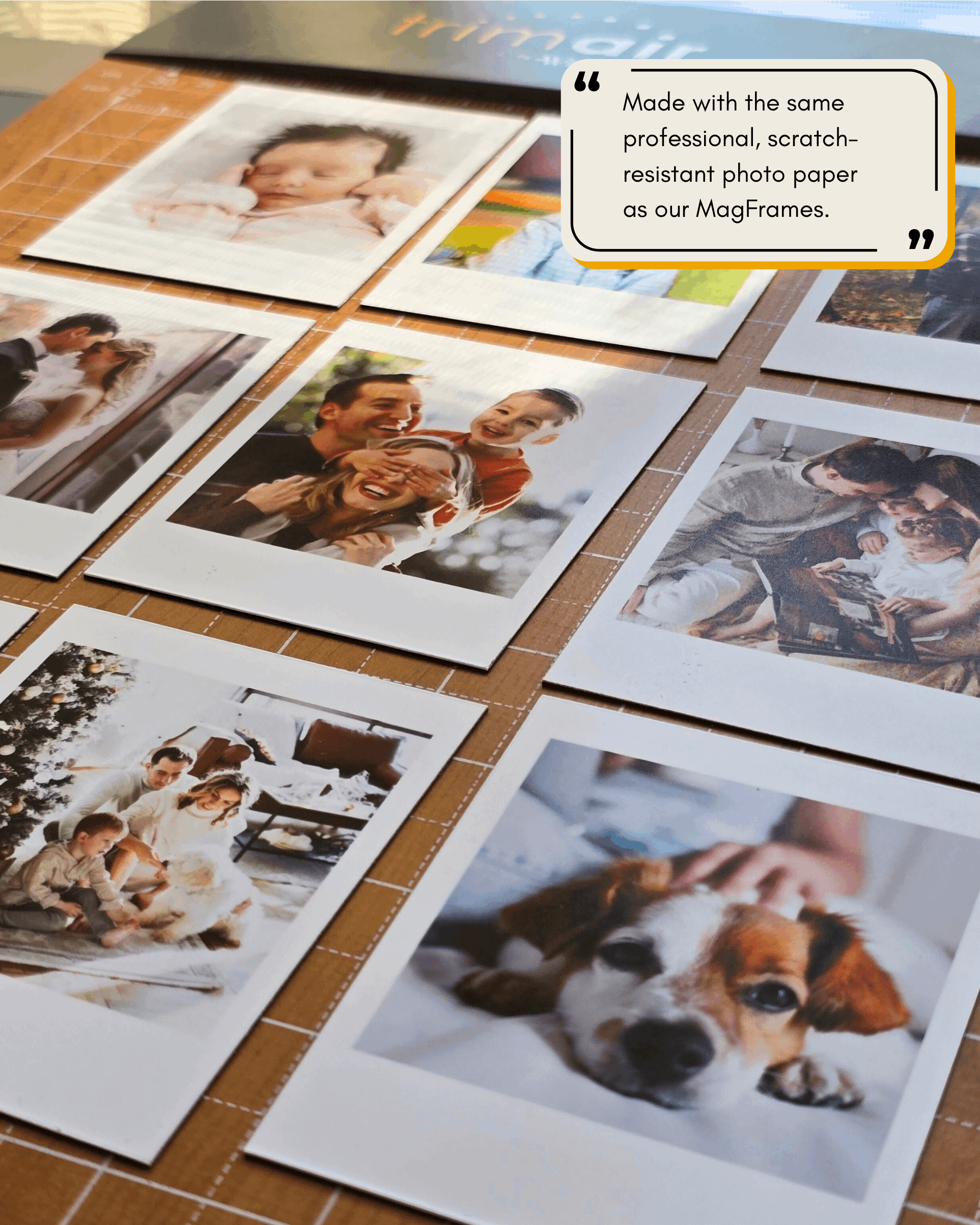 Personalized Retro Photo Magnets, Vintage Style Custom Fridge Magnet Set