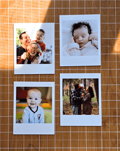 Personalized Retro Photo Magnets, Vintage Style Custom Fridge Magnet Set