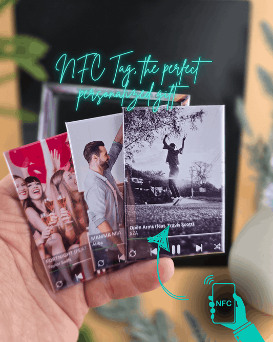 "NFC Music" -Premium- Custom Rectangle, Photo Magnets, Set of 2