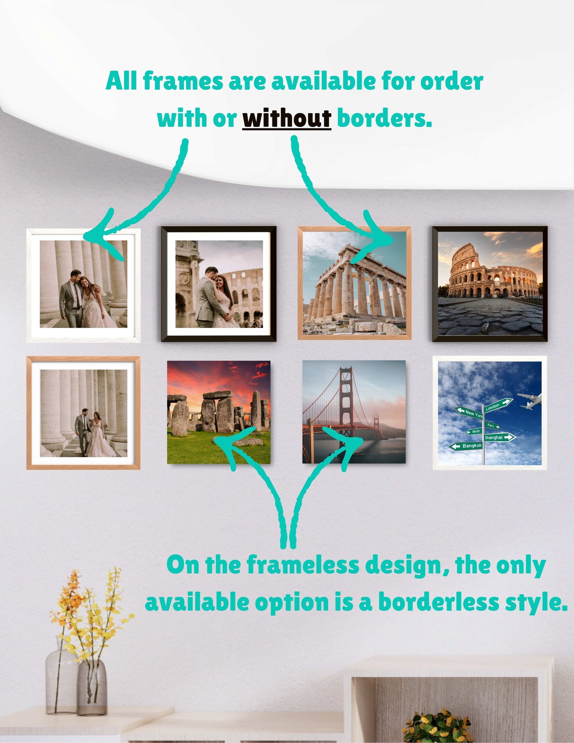 12x12 MagFrames – Magnetic Peel & Stick Photo Frame for Gallery Walls & Home Decor