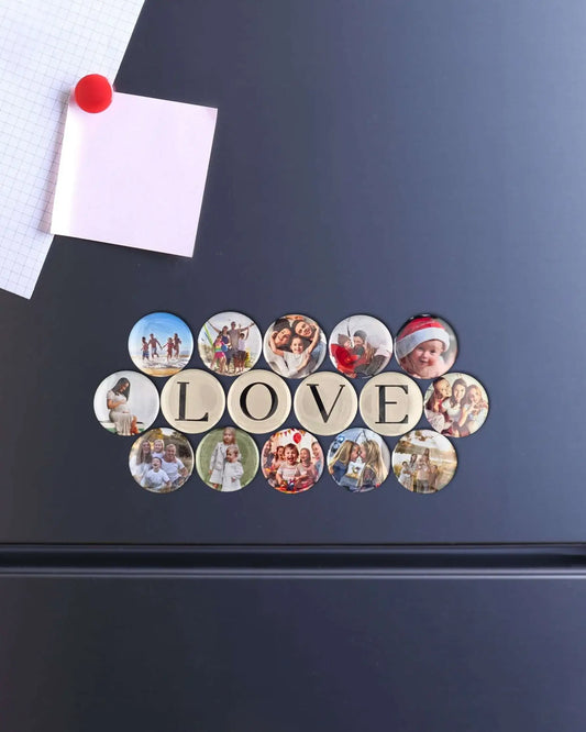 Custom Round Photo Magnets, Pins & Keychains