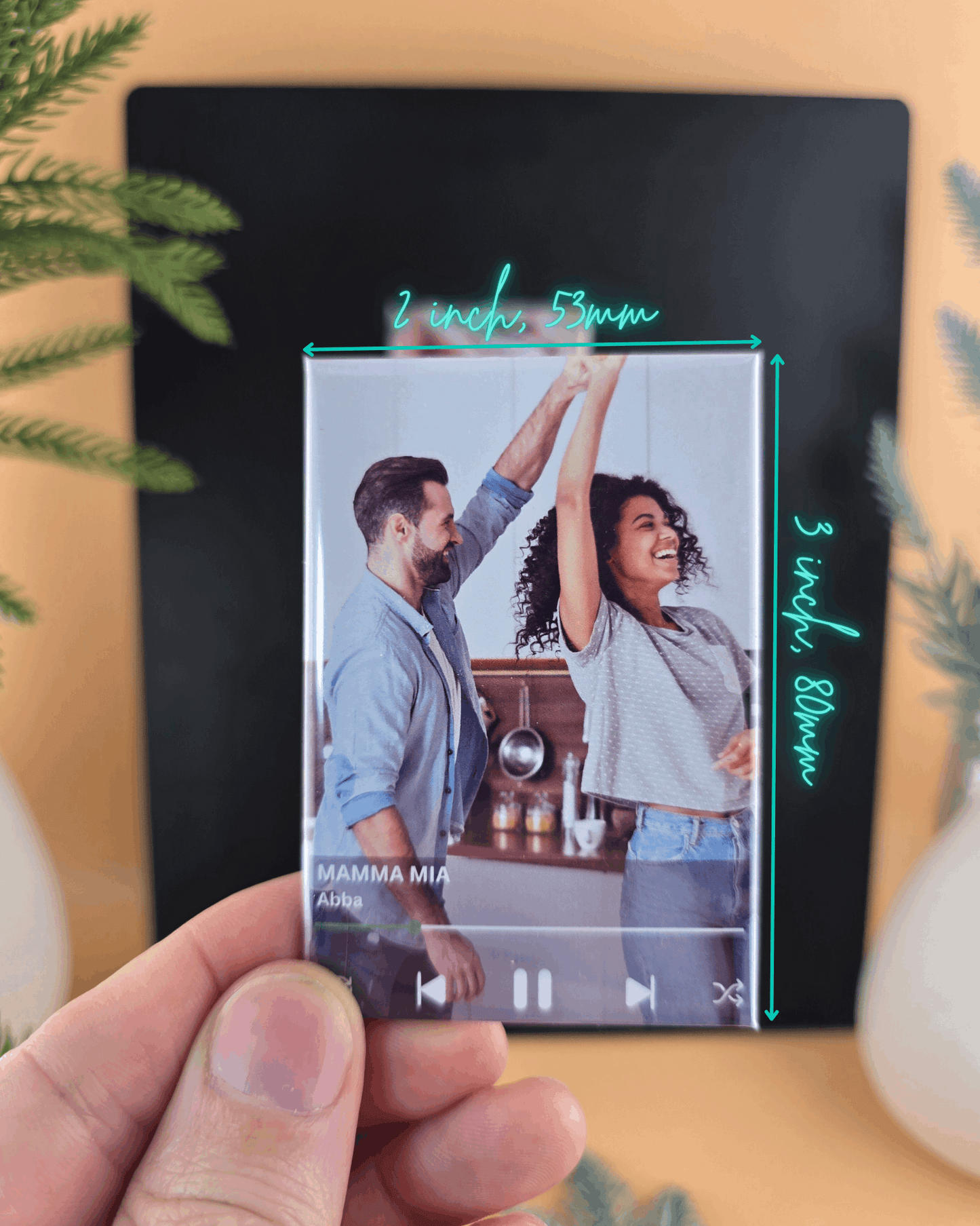 "NFC Music" -Premium- Custom Rectangle, Photo Magnets, Set of 2