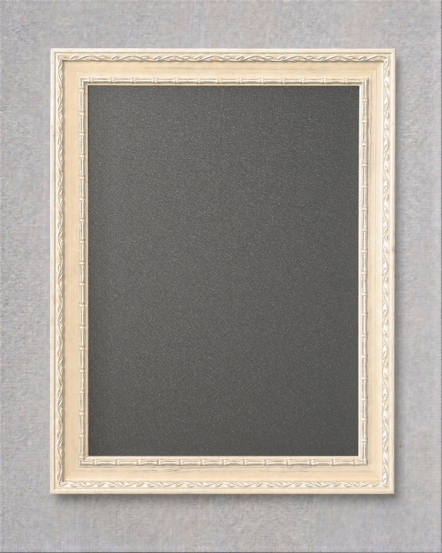 14x18 Antique Ivory Magnetic Board – Solid Wood Framed Magnet Board