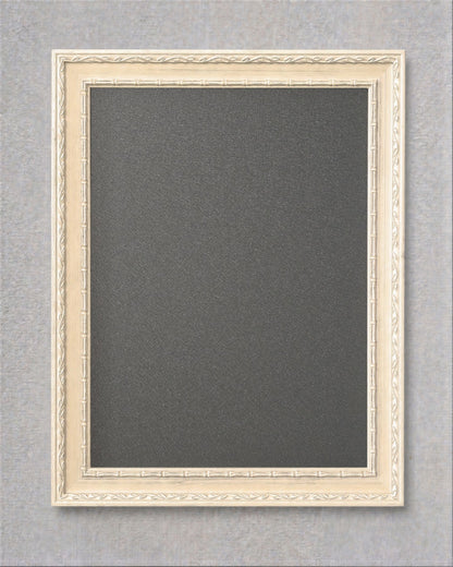 14x18 Antique Ivory Magnetic Board – Solid Wood Framed Magnet Board