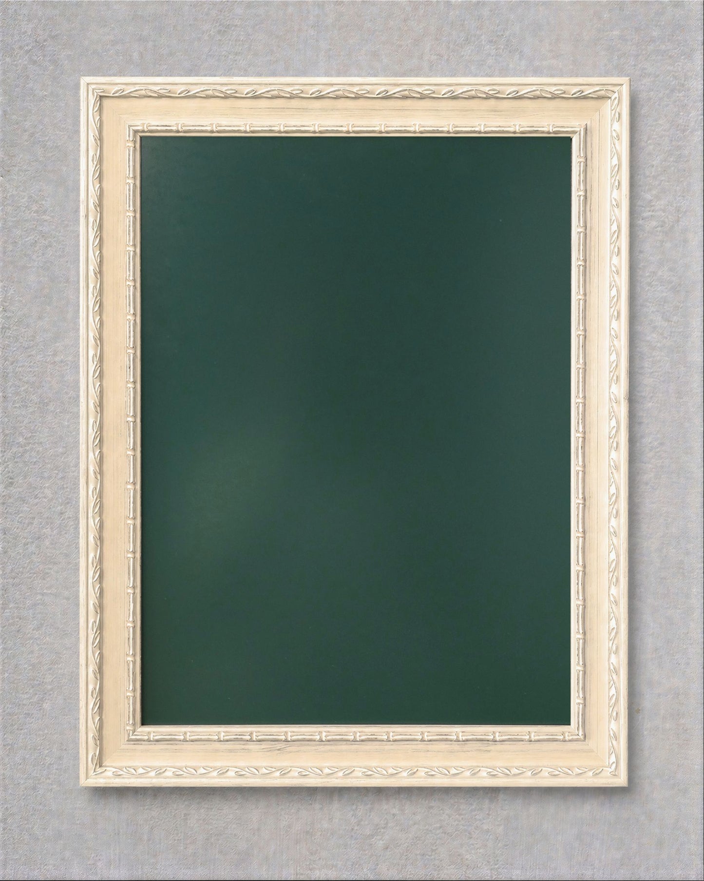 14x18 Antique Ivory Magnetic Board – Solid Wood Framed Magnet Board