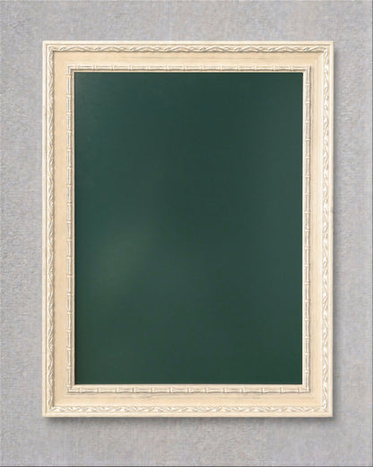 14x18 Antique Ivory Magnetic Board – Solid Wood Framed Magnet Board