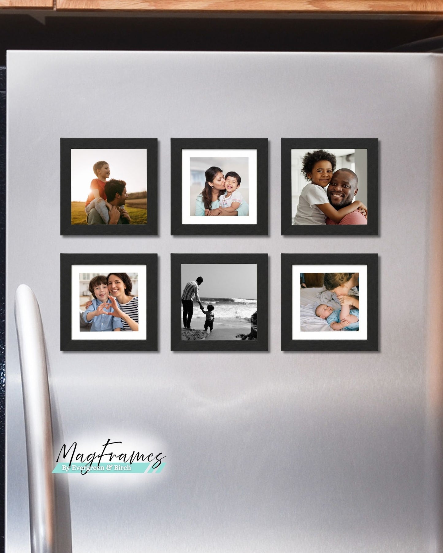 4x4 Magnetic Photo Frames – Peel & Stick Gallery Wall | MagFrames Classic