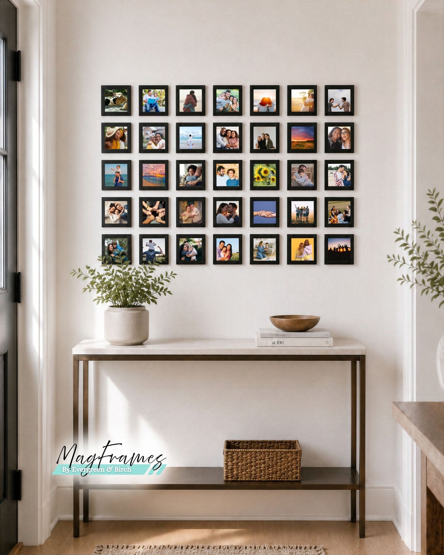 4x4 Magnetic Photo Frames – Peel & Stick Gallery Wall | MagFrames Classic