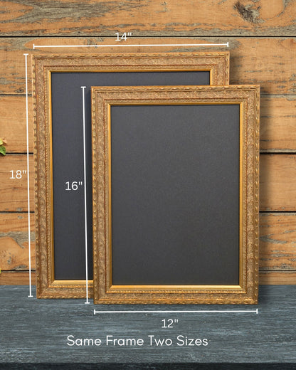 Vintage Gold Magnetic Board – Solid Wood Framed Magnet Board