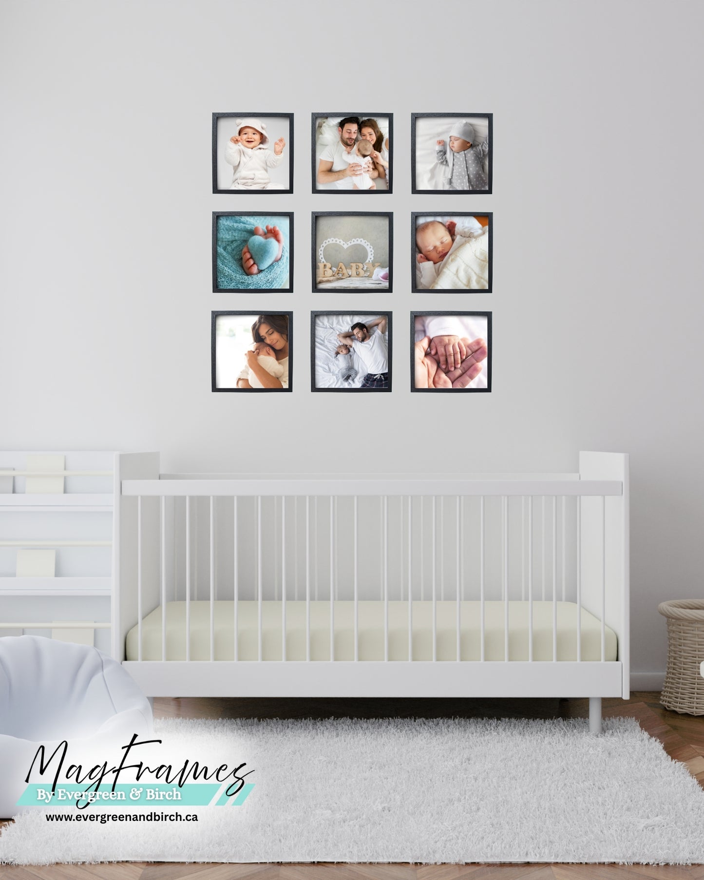 8x8 MagFrames – Peel & Stick Magnetic Frame for Gallery Walls & Home Decor