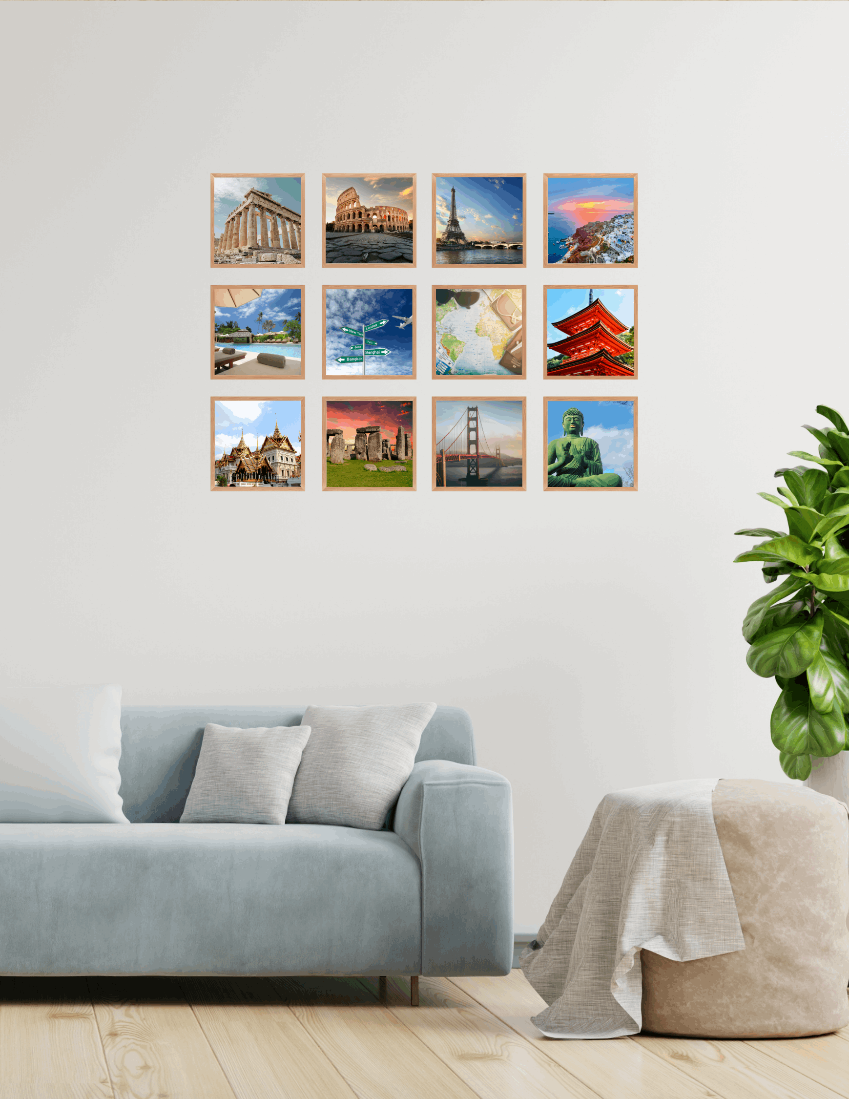 8x8 MagFrames – Peel & Stick Magnetic Frame for Gallery Walls & Home Decor
