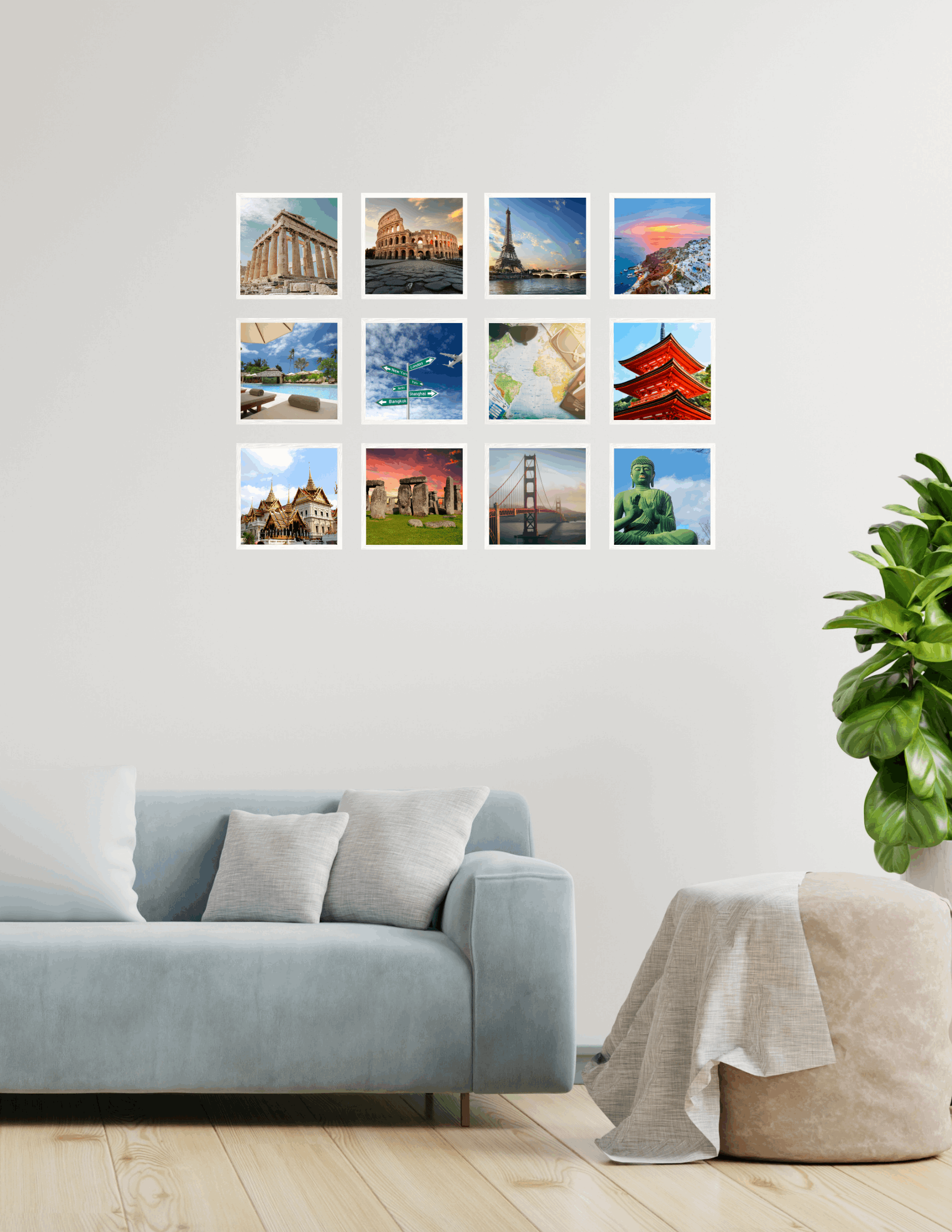 8x8 MagFrames – Peel & Stick Magnetic Frame for Gallery Walls & Home Decor