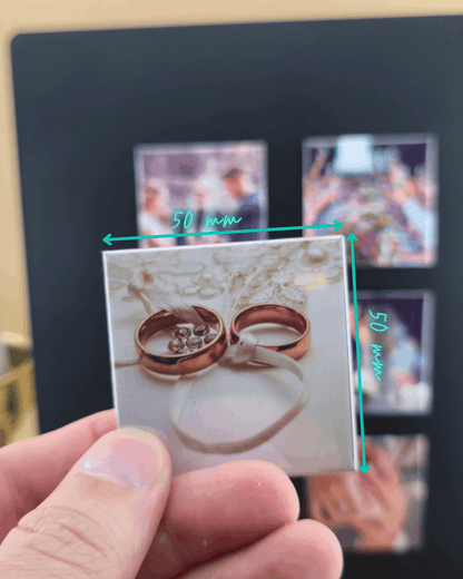 Premium Custom Photo Magnets 50x50mm - Set of 6