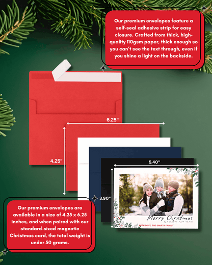 Magnetic Christmas Cards with Envelopes