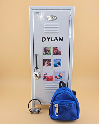 Mini Retro Style Metal Locker