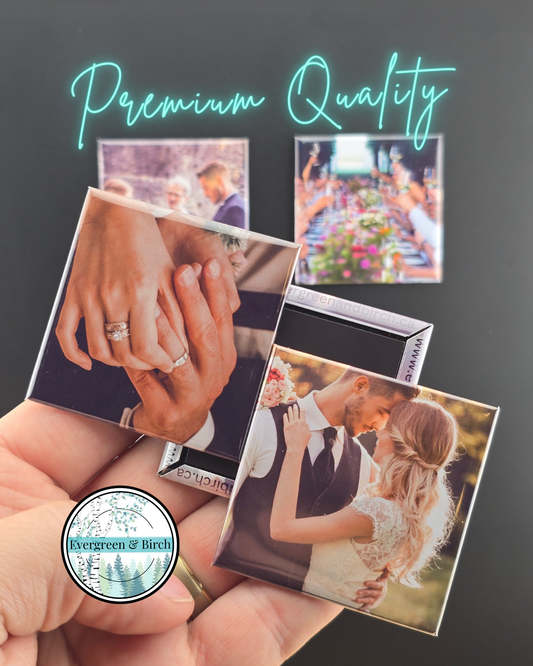 Premium Custom Photo Magnets 50x50mm - Set of 6