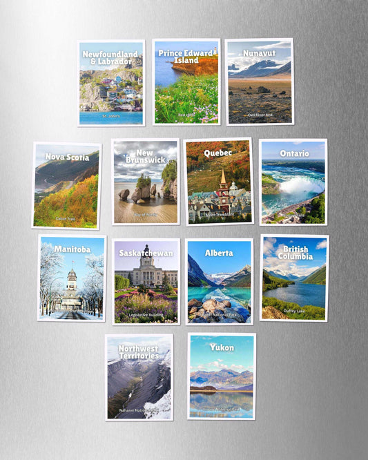 Canada Provinces & Territories Magnets – Collectible Canadian Fridge Magnets