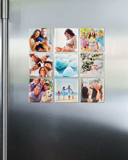 Custom Hard Photo Magnets 2x2” – Glossy Pressed Fridge Magnets