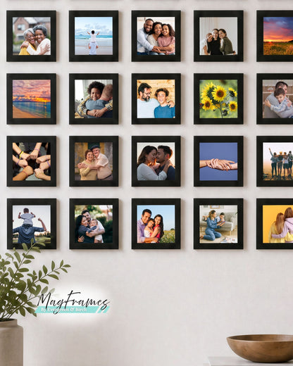 4x4 Mini Magnetic Photo Frames – Peel & Stick Gallery Wall | MagFrames Mini Classic