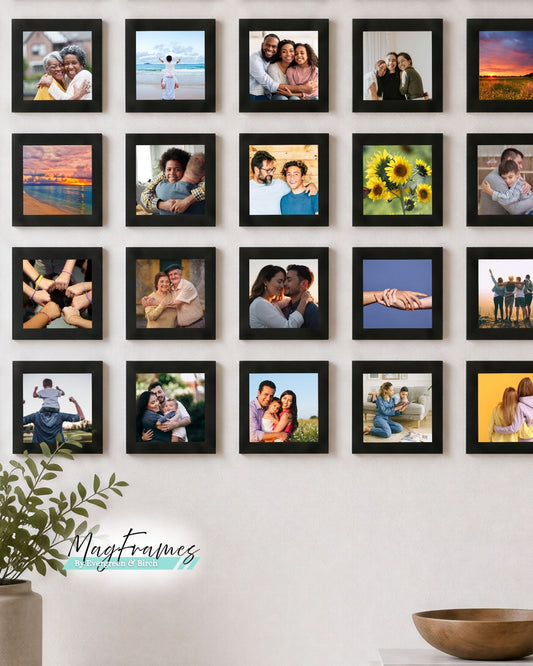 4x4 Magnetic Photo Frames – Peel & Stick Gallery Wall | MagFrames Classic