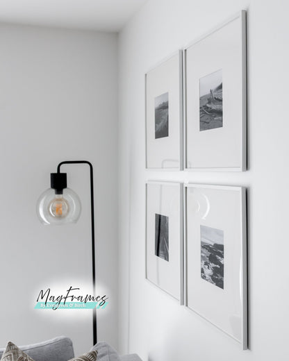 Marcos de fotos magnéticos 20x20 – Galería de pared autoadhesiva | MagFrames Canadá