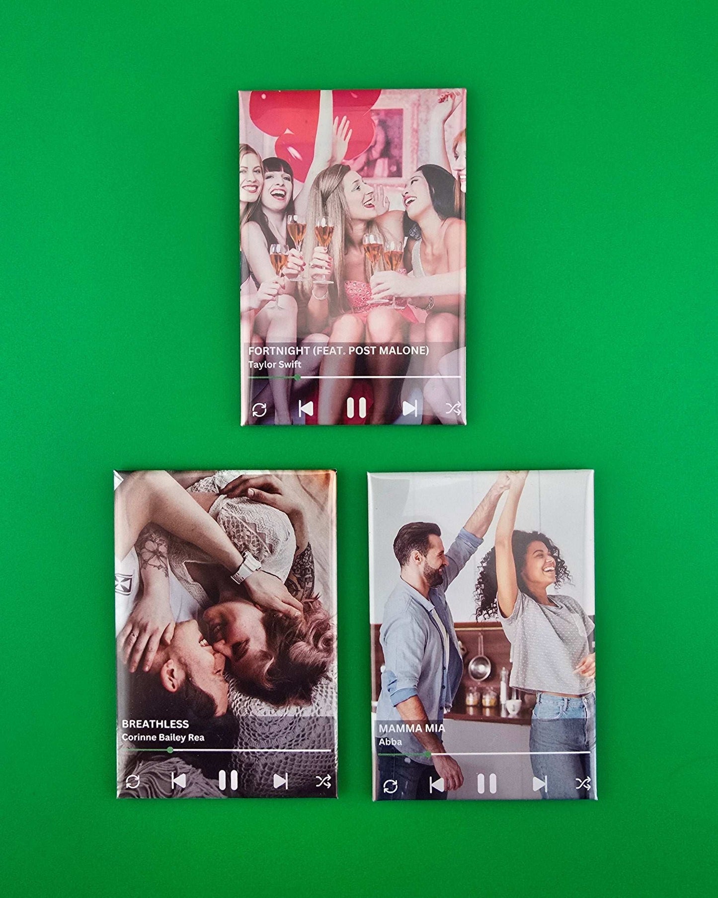 "NFC Music" -Premium- Custom Rectangle, Photo Magnets, Set of 2