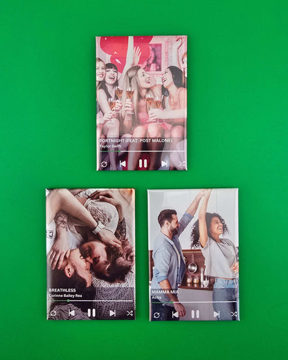 "NFC Music" -Premium- Custom Rectangle, Photo Magnets, Set of 2