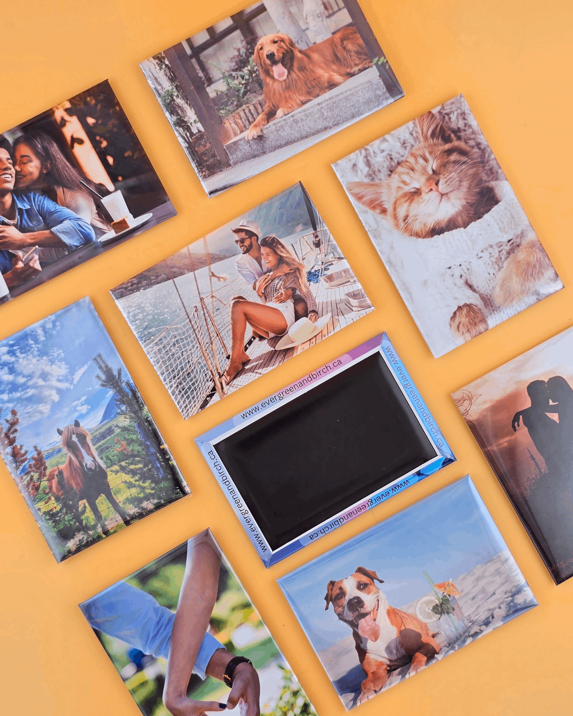 Premium Custom Photo Magnets 80x53mm - Set of 6