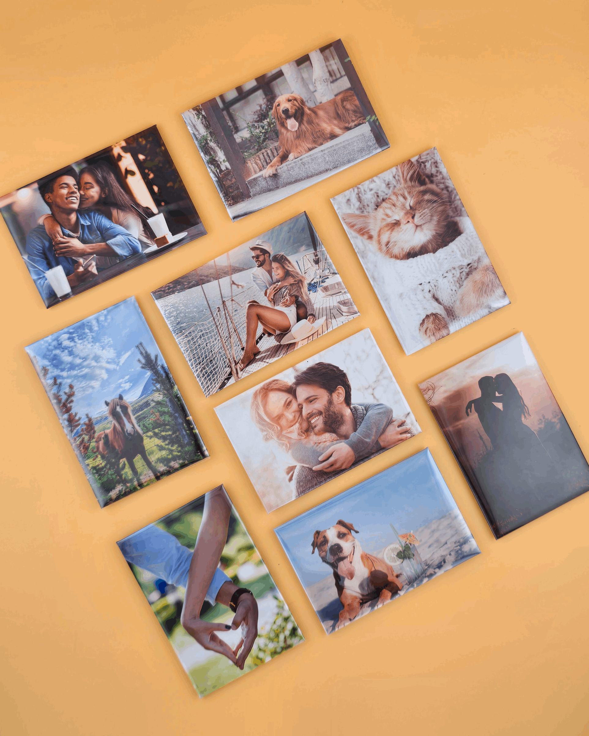 Premium Custom Photo Magnets 80x53mm - Set of 6